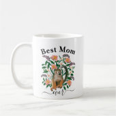 Beste mama ooit | Mam Gift | Cute Floral Monkey Koffiemok (Links)