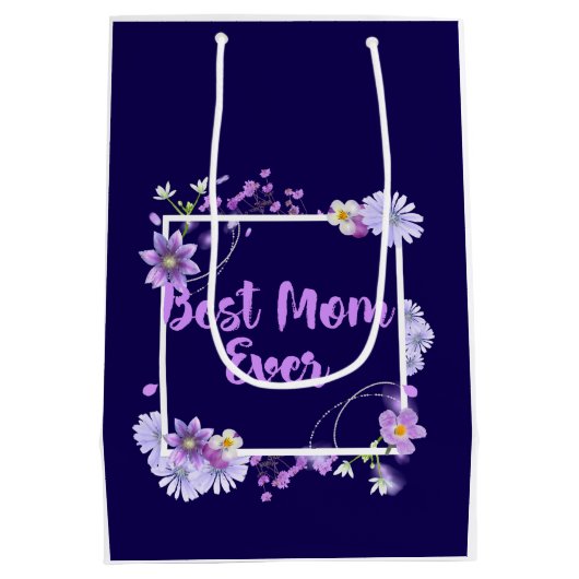 Beste mama ooit medium cadeauzakje (Achterkant)
