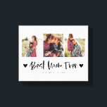 Beste mama ooit | Meerdere foto's Moederdag Canvas Afdruk<br><div class="desc">moederdag dovasafdruk met 3 foto's van uw eigen foto's met een leuke kalligrafie eronder die "beste moeder ooit" met hart zegt. Een perfecte gave voor de moeder in je leven voor een speciale gelegenheid.</div>