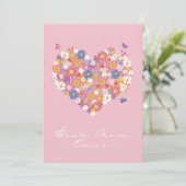 Beste mama ooit met bloemen kaart (Staand voorkant)