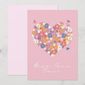 Beste mama ooit met bloemen kaart (Voorkant / Achterkant)