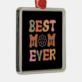 Beste mama ooit metalen ornament (Rechts)
