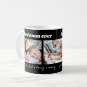 Beste mama ooit moderne mama koffiemok (Voorkant links)