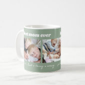 Beste mama ooit moderne mama koffiemok (Voorkant links)