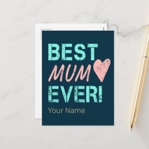 Beste Mama Ooit Moeder Hart Voor Moederdag Feestdagenkaart