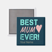 Beste Mama Ooit  Moeder Hart Voor Moederdag Magneet (Voorkant / Achterkant)