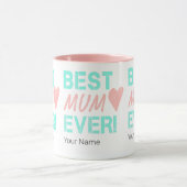 Beste Mama Ooit  Moeder Hart Voor Moederdag Mok (Midden)