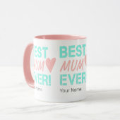 Beste Mama Ooit  Moeder Hart Voor Moederdag Mok (Voorkant links)
