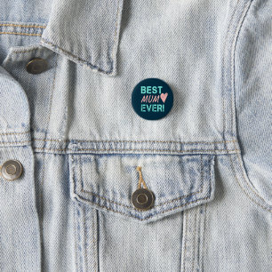 Beste Mama Ooit  Moeder Hart Voor Moederdag Ronde Button 3,2 Cm