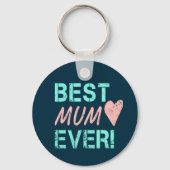 Beste Mama Ooit Moeder Hart Voor Moederdag Sleutelhanger (Voorkant)