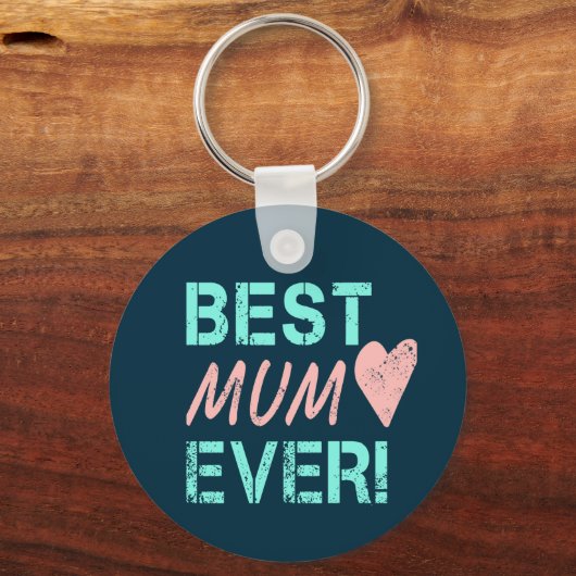 Beste Mama Ooit Moeder Hart Voor Moederdag Sleutelhanger (Voorkant)