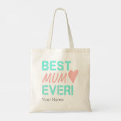 Beste Mama Ooit Moeder Hart Voor Moederdag Tote Bag (Achterkant)
