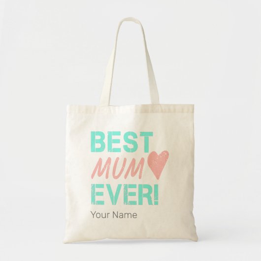 Beste Mama Ooit Moeder Hart Voor Moederdag Tote Bag (Voorkant)