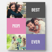 Beste mama ooit | Moederdag 3 Foto-collage Fotoplaat (Voorkant)