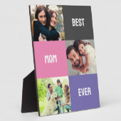 Beste mama ooit | Moederdag 3 Foto-collage Fotoplaat (Zijkant)