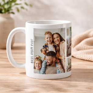 Beste Mama Ooit Moederdag 5 Foto's Collage Koffiemok