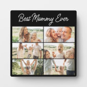 Beste Mama Ooit Moederdag 6 Foto Collage Fotoplaat (Voorkant)
