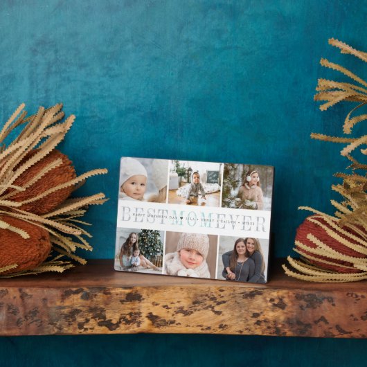Beste mama ooit | Moederdag 6 Foto Fotoplaat (Zijkant)