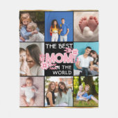 Beste mama ooit | Moederdag 8 Foto-collage Fleece Deken (Voorkant)
