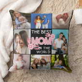 Beste mama ooit | Moederdag 8 Foto-collage Kussen (Deken)