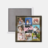 Beste mama ooit | Moederdag 8 Foto-collage Magneet (Voorkant / Achterkant)