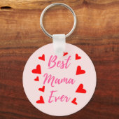 Beste Mama Ooit - Moederdag Cadeau Idee Sleutelhan Sleutelhanger (Voorkant)