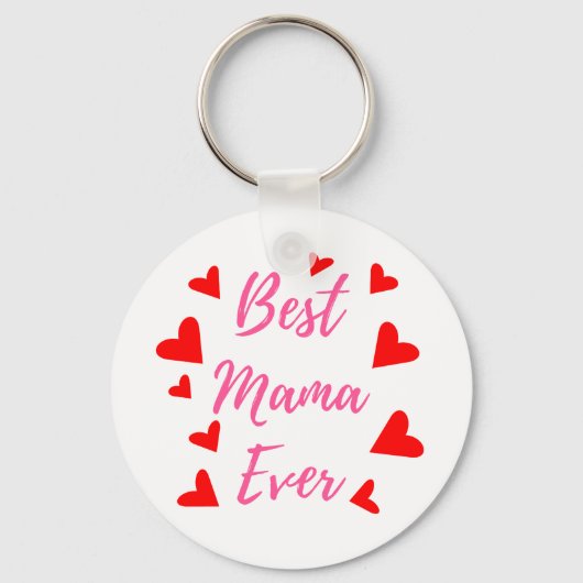 Beste Mama Ooit - Moederdag Cadeaubest Idee Sleutelhanger (Voorkant)