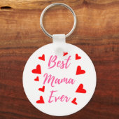 Beste mama ooit - Moederdag Cadeauidee Sleutelhanger (Voorkant)