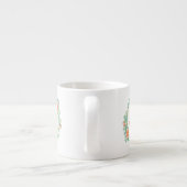 Beste mama ooit Moederdag Eucalyptus Peony Floral Espresso Kop (Achterkant)