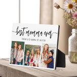 Beste mama ooit - Moederdag fotocollage Fotoplaat<br><div class="desc">Vier je moeder met de "Best Mom Ever" Moederdag Photo Collage Plaque. Deze gepersonaliseerde plaquette heeft een prachtig gerangschikte collage van gekoesterde foto's, het vastleggen van speciale momenten en herinneringen. De oprechte boodschap "Beste Mam Ooit" voegt een liefdevolle touch toe. Gemaakt van hoogwaardige materialen met een strakke afwerking, het is...</div>