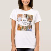 Beste mama ooit - Moederdag fotocollage T-shirt (Voorkant)