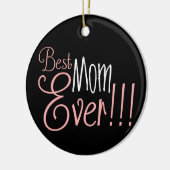 Beste mama ooit!!! Moederdag Keramisch Ornament (Links)