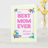 Beste mama ooit Moederdag over de Miles Kaart (Gele Bloem)