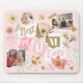 Beste Mama Ooit Moederdag Scrapboek Foto Collage Muismat (Voorkant)