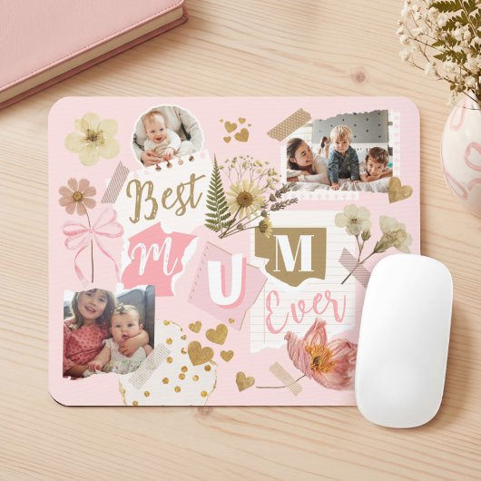 Beste Mama Ooit Moederdag Scrapboek Foto Collage Muismat