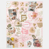 Beste Mama Ooit Moederdag Scrapbook Foto Collage Fleece Deken (Voorkant)