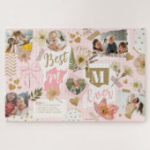 Beste Mama Ooit Moederdag Scrapbook Fotocollage Legpuzzel (Horizontaal)