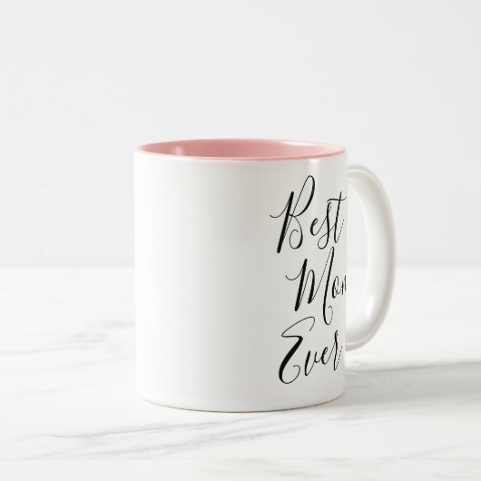 Beste mama ooit | Moederdag Two-Tone Coffee Mok (Voorkant rechts)