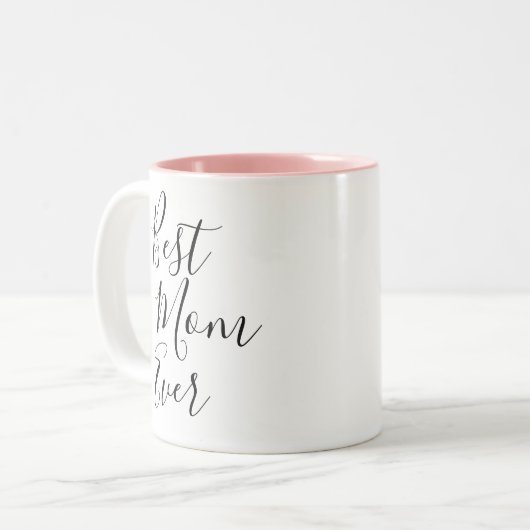 Beste mama ooit | Moederdag Two-Tone Coffee Mok (Voorkant links)