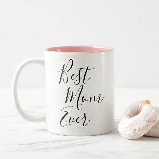 Beste mama ooit | Moederdag Two-Tone Coffee Mok (Met donut)