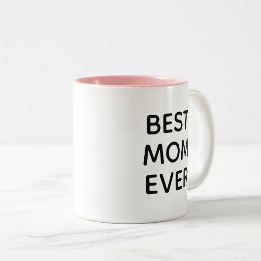 Beste mama ooit | Moederdag Two-Tone Coffee Mok (Voorkant rechts)