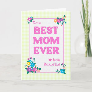 Beste mama ooit Moederdag van ons beiden Kaart
