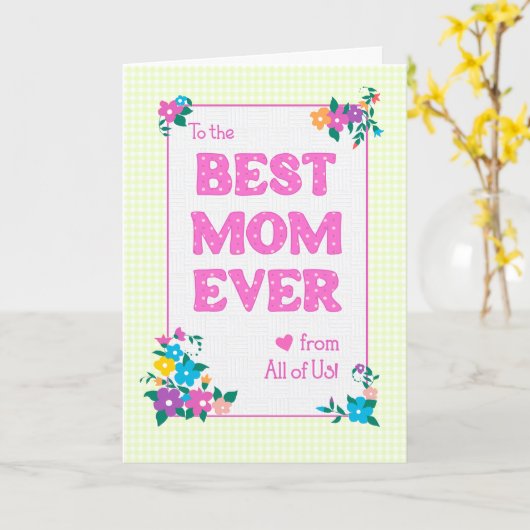 Beste mama ooit Moederdag van ons Kaart (Gele Bloem)