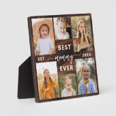 Beste Mama Ooit - Moederdag Wood Fotocollage Fotoplaat (Voorkant)