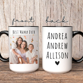 Beste Mama Ooit Mok, Gepersonaliseerde Foto Mok vo