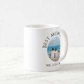 Beste mama ooit Mok met foto Modern Eenvoudig (Voorkant rechts)