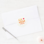 Beste mama ooit Motivatie en Inspirerend slogan Ronde Sticker (Envelop)