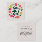 Beste mama ooit notitiekaartje (Voorkant / Achterkant)