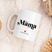 Beste mama ooit op maat tweekleurige koffiemok
