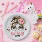 Beste mama ooit papieren bordje (Feest)